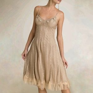 Intricate Sue Wong Crochet Slip Dress